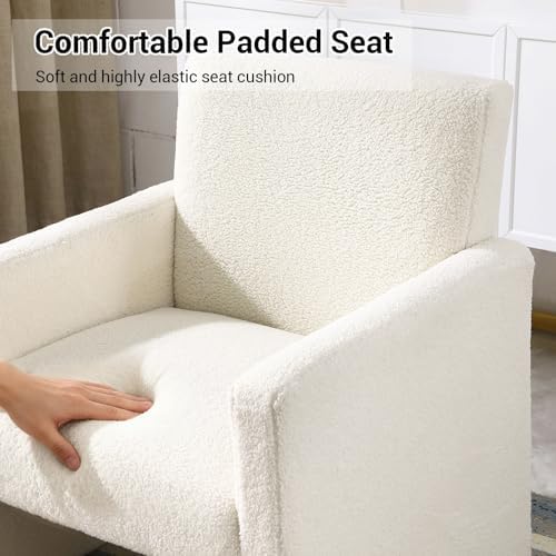 FUNKEEN Modern Accent Chair, 28” Wide Comfy Chairs for Living Room, Small Coz...