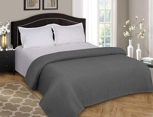 Belizzi Home 100% Cotton Bed Blanket, Breathable Bed Blanket King Size, Cotto...