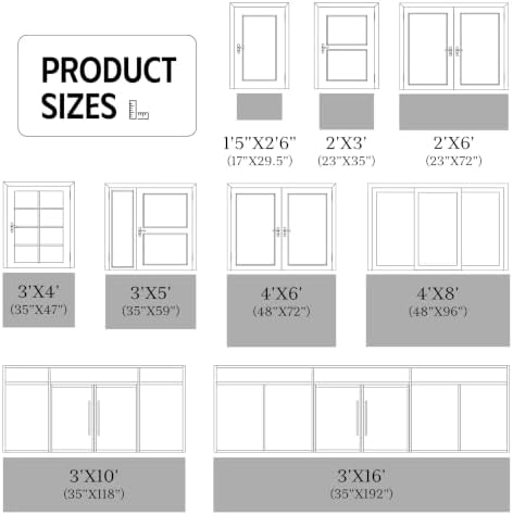 Front Door Mat, 3' x 5' Heavy Duty Door Mat Outside Entrance, Non-Sli...