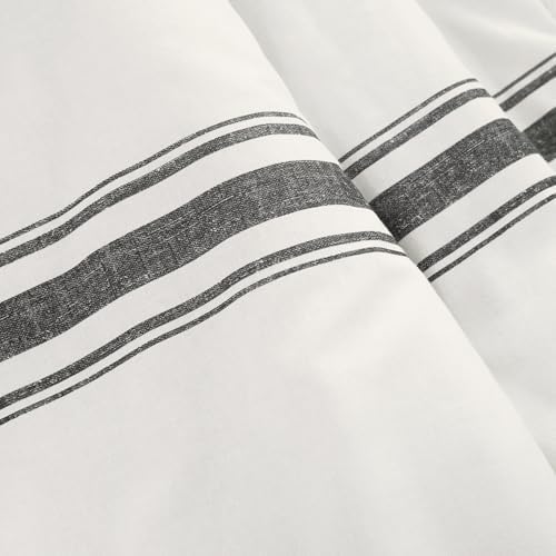 Lush Decor Farmhouse Stripe Reversible Throw, Single, 50" W x 60" L...