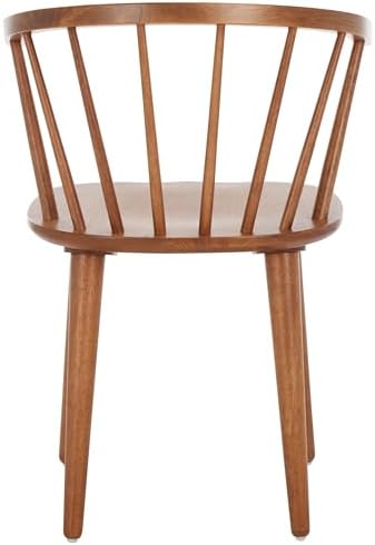 SAFAVIEH Blanchard Wood Accent Chair Set of 2, 17.9" Seat Honey AMH8512M