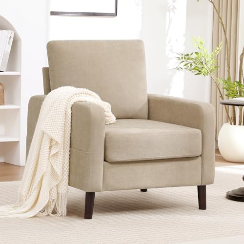 Accent Chair for Living Room, Modern Reading Chair for Bedroom, Upholstered A...