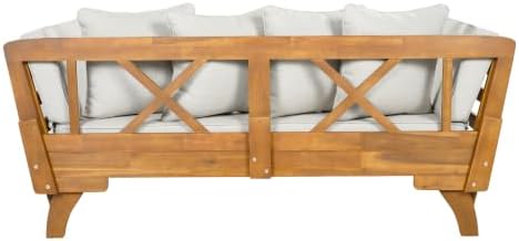 Merax Outdoor Patio Daybed Sofa,3-Seat Sofa with Foldable Arm 4 Back Pillows,...