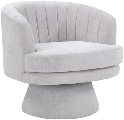 CANMOV Swivel Accent Chair with Armrest, Modern 360 Degree Swivel Barrel Chai...