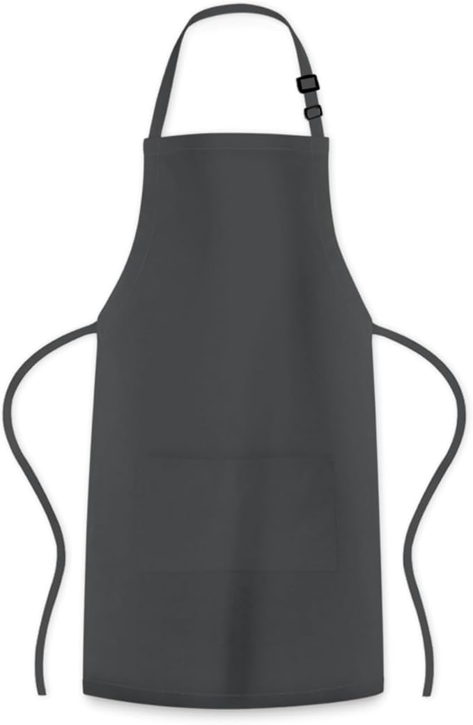 Adjustable Bib Apron 100% Polyester Kitchen Aprons Waterdrop Resistant Aprons