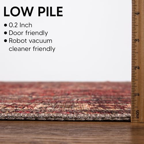 Keen Home Design 10x14 Rug - Machine Washable Area Rug with Non-Slip Backing,...