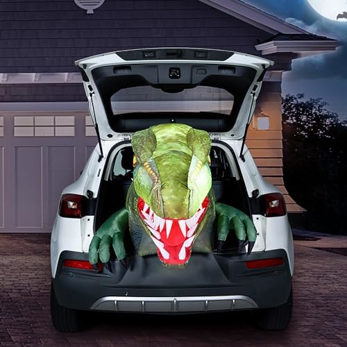 Joiedomi Animated Halloween Inflatable Outdoor Decorations, Trunk or Treat Ca...