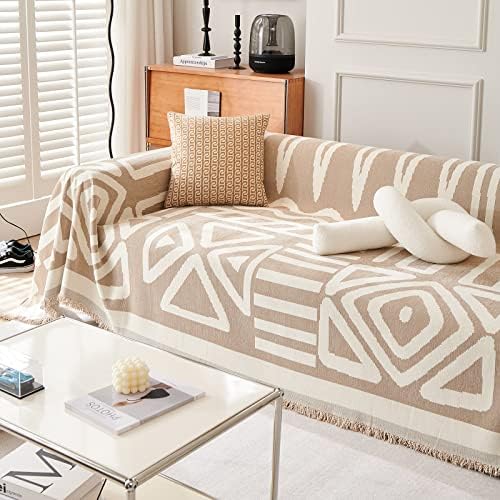 VClife Boho Sofa Cover for Oversize Sofa Thick Soft Chenille Sofa Slipcover