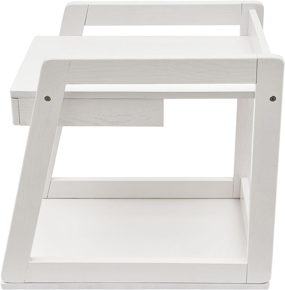 Wood End Table with Drawer, 2 Tiers Side Table with Open Storage Mobile Couch...