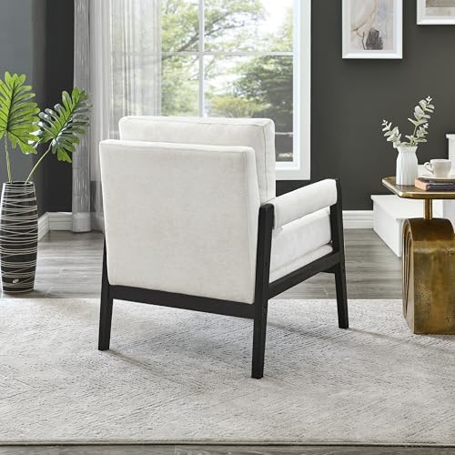 Roundhill Furniture Kelly Mid-Century Modern Chenille Upholstered Accent Armc...