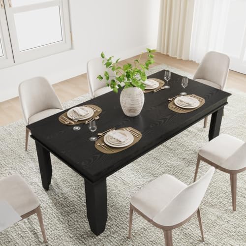 GAOMON 71" Long Farmhouse Dining Table for 6-8 People