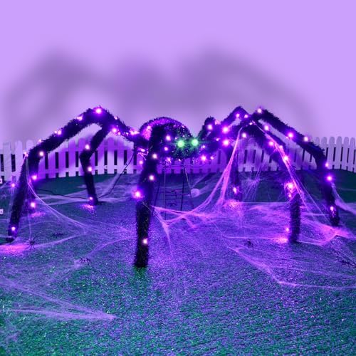 Halloween Decorations Outside Giant Spider - HOYECHI Outdoor Halloween Decor ...