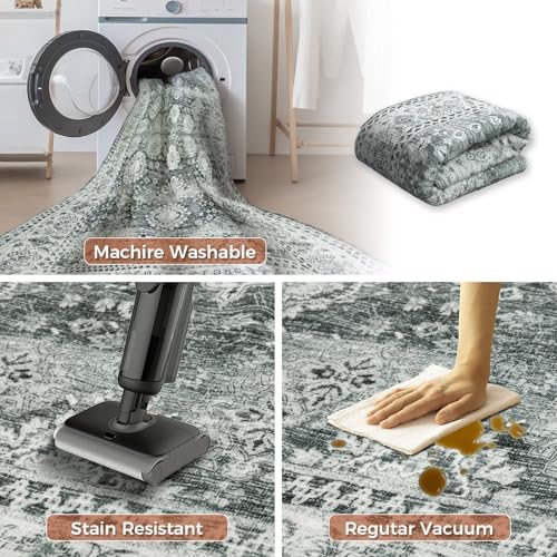 5x8 Area Rugs for Living Room, Foldable Soft Rugs for Under Table & Bedro...