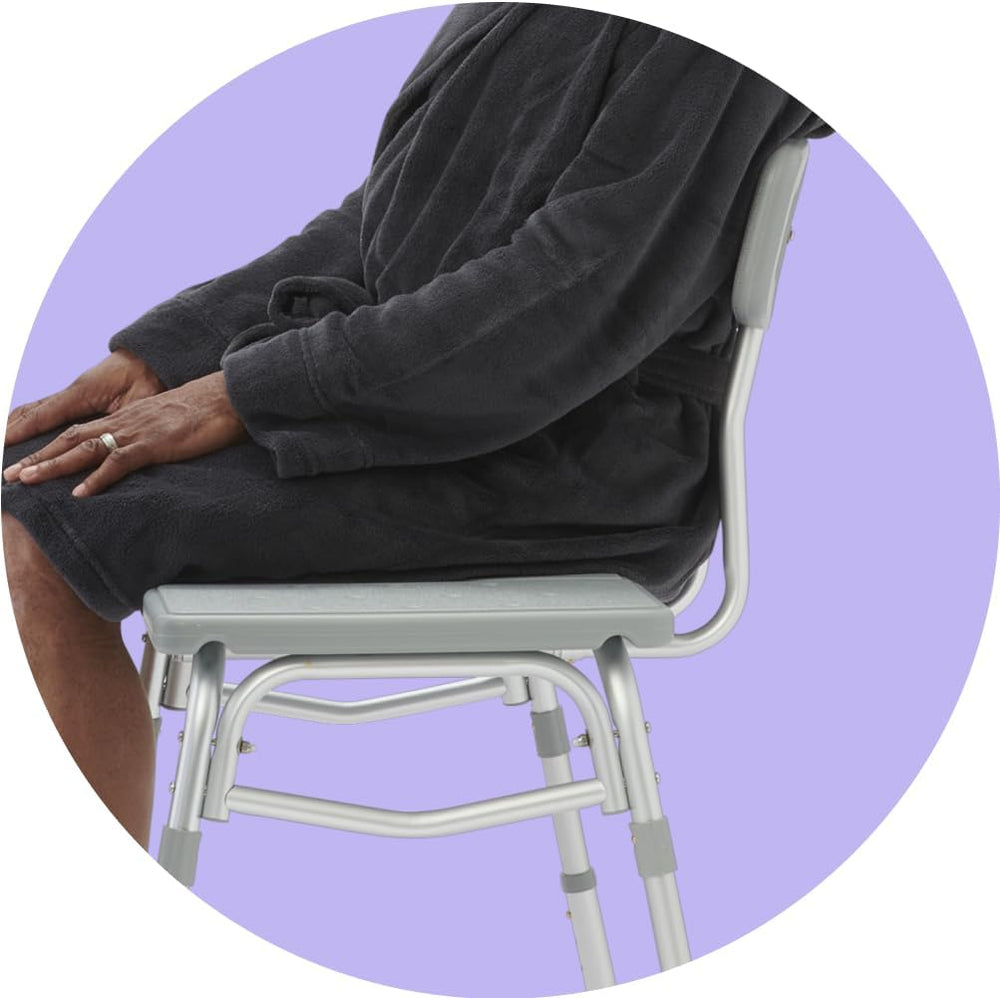 Medline Transfer Bench for Bathtubs and Showers, Adjustable Shower Bench and ...