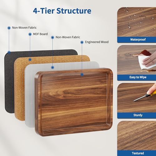 C Table End Table Adjustable Height, 360°Swivel TV Tray Table for Small Space...