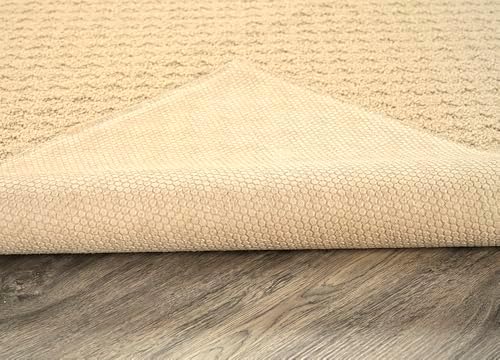 Garland Rug Town Square Beige Tan 2' x 5' Non Slip Area Rug for Livin...