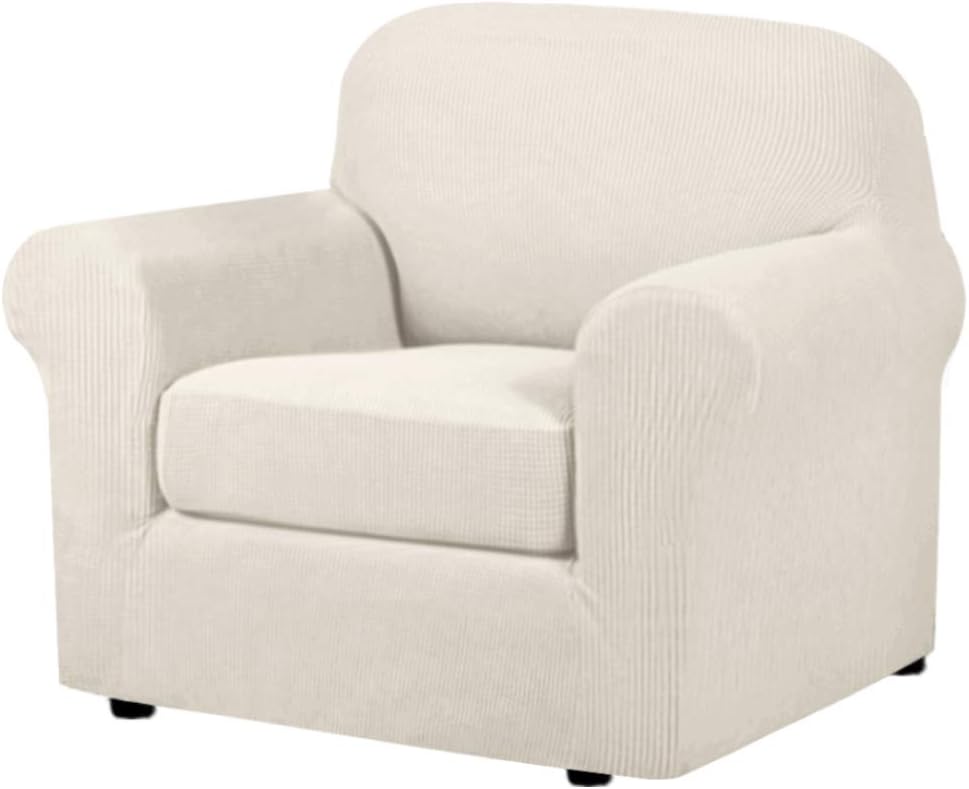 H.VERSAILTEX 2-Pieces Armchair Cover Chair Slipcovers with Arms Furniture Pro...