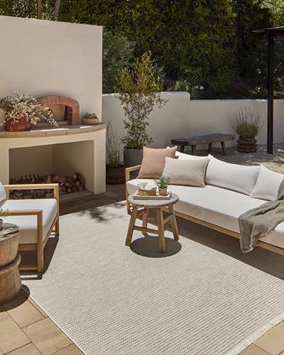 Loloi Amber Lewis Malibu Ivory/Dove 5'-1" x 7'-7" Area Rug