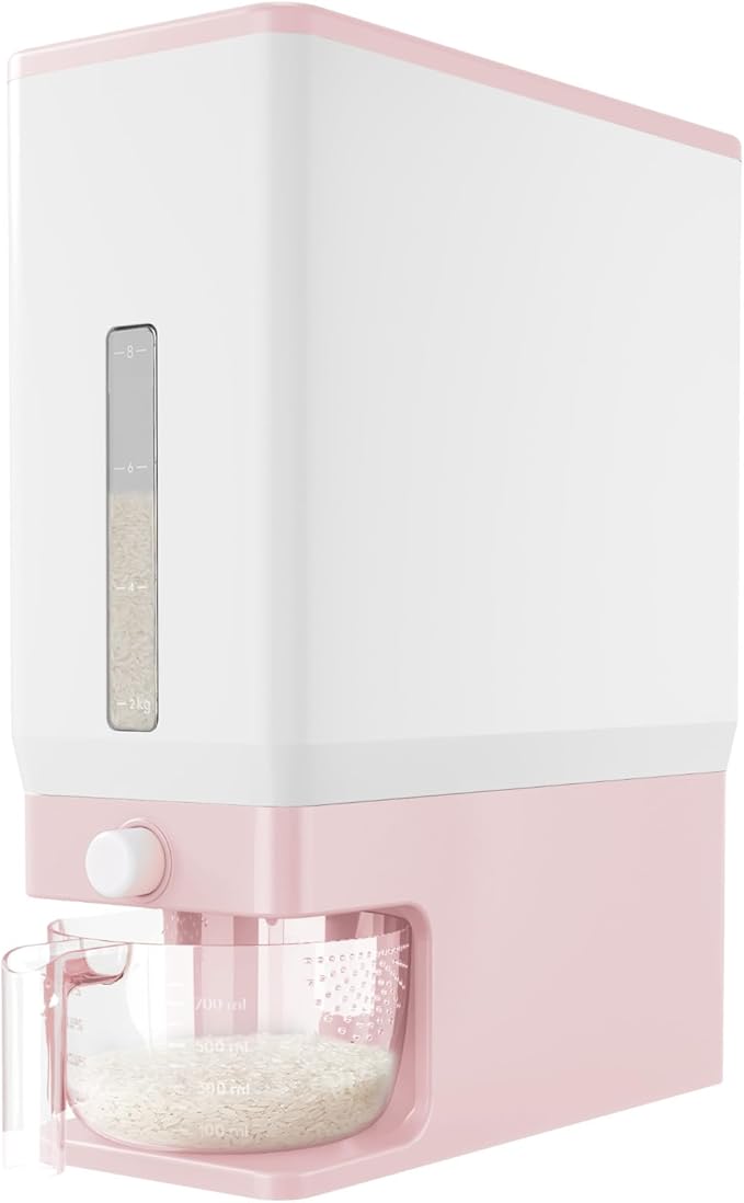 Lifewit Rice Dispenser 25 Lbs, Rice Storage Container Sealed Moisture Proof