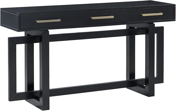 Merax 57” Entryway Console Sofa Table with Storage Drawers, Long Narrow Behin...