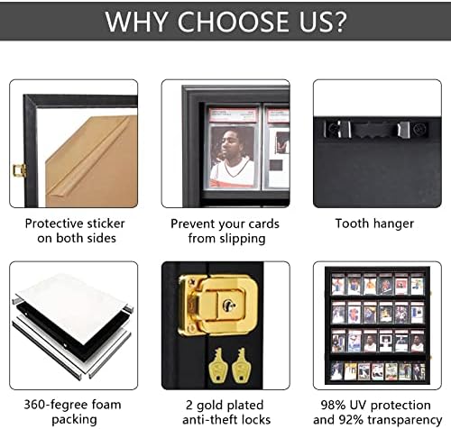 Grintus Graded Card Display Case, 24-Card Trading Card Display Frame,1P