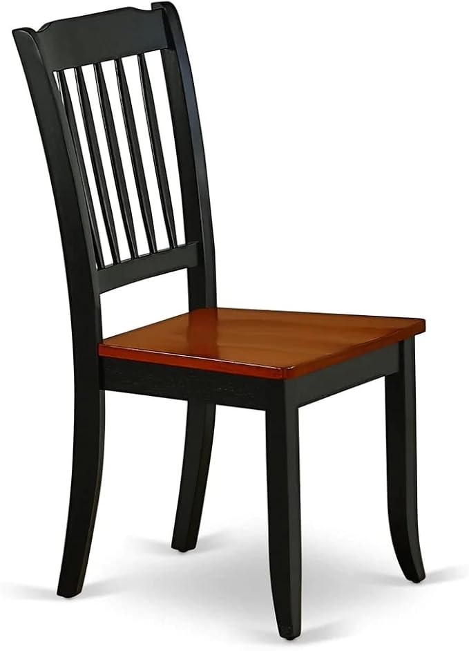 East West Furniture MZDA5-BCH-W 5 Piece Dining Room Furniture Set Includes a ...