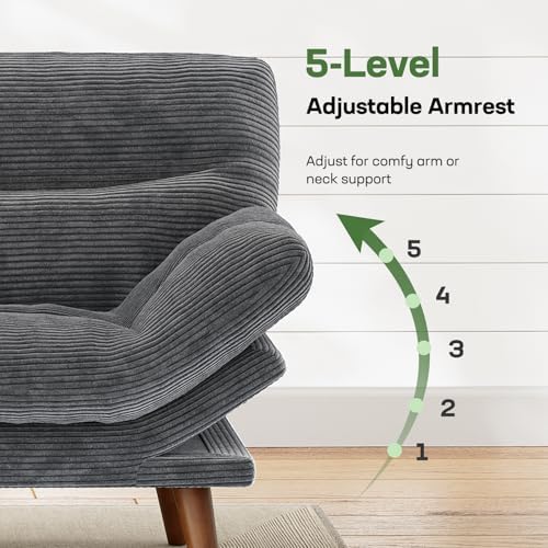 Marsail 66.02" Futon Sofa Bed, Convertible Couch & Sleeper Sofa, Lig...