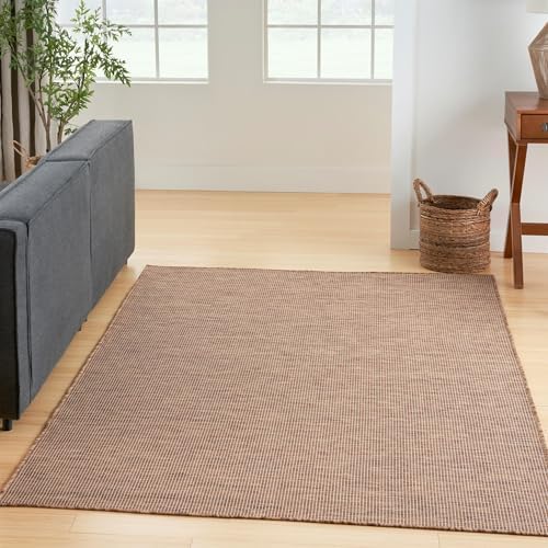 Nourison Home Positano Jute 7' x 10' Area Rug - Easy Clean, Non Shedd...