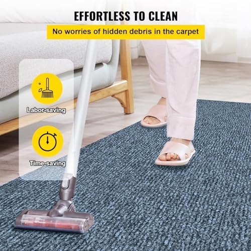 Happybuy 6 ft x 39 ft Grey Marine Carpet for Boats Waterproof - 0.18" Th...