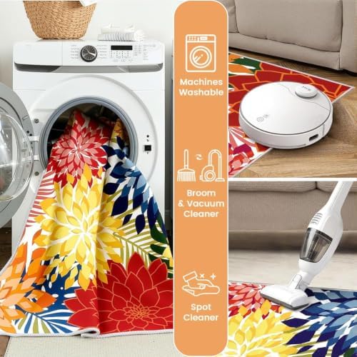 ZonLi 5x8 Area Rug for Living Room, Washable Rugs for Bedroom