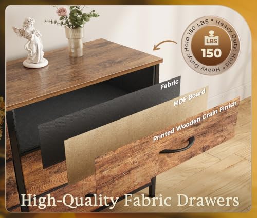 Huuger 94.5 Inch Extra Long Dresser for Bedroom, Large Dresser for Closet