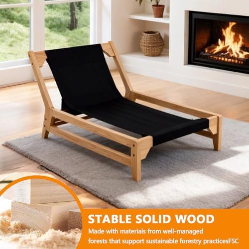 Oversized Comfy Reading Nook Chair with Frame for Adults (White)