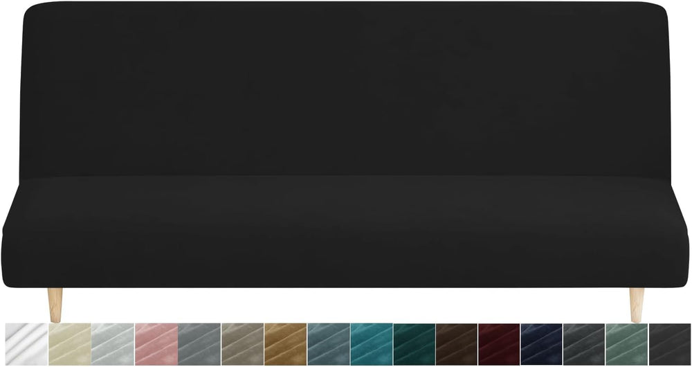 MAXIJIN Velvet Futon Cover Full Size Stretch Futon Mattress Cover Thick Soft ...
