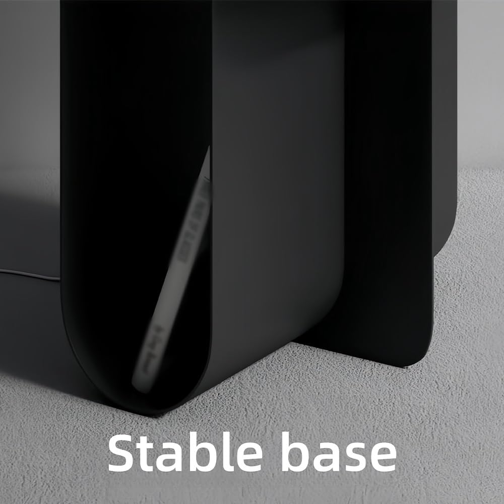 Stainless Steel Side Table with Storage, Modern Metal Coffee Table for Living...