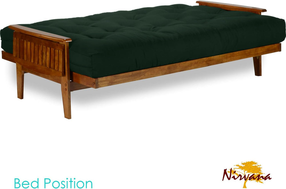 Eastridge Futon Set - Queen Size, Frame, 8" Mattress, Twill Hunter Green...