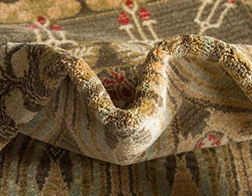Unique Loom Edinburgh Collection Area Rug - Canmore (6' 1" x 9' ...