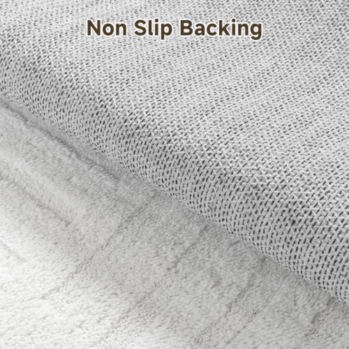 Pauwer 5x7 Area Rugs for Living Room, Modern Non Slip Washable Rug, White