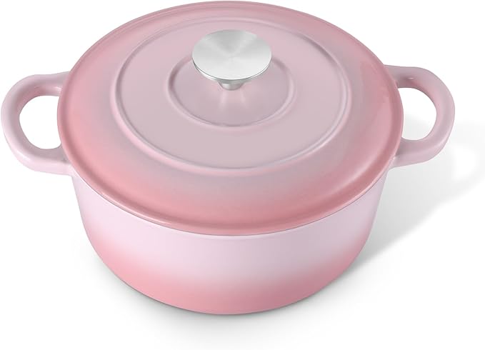 E-far 3 Qt Enameled Cast Iron Dutch Oven