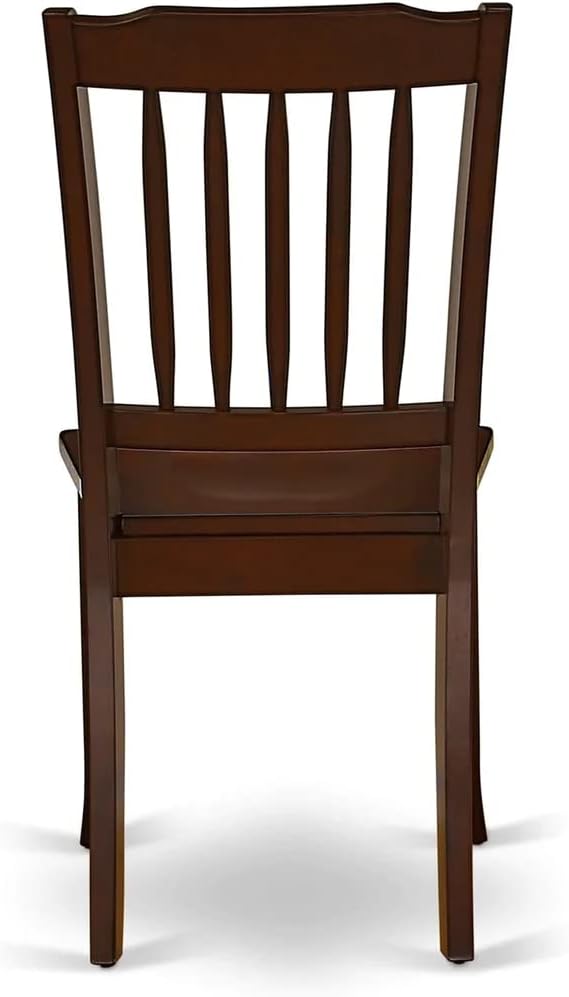 East West Furniture MZDA5-MAH-W 5 Piece Kitchen Table & Chairs Set Includ...