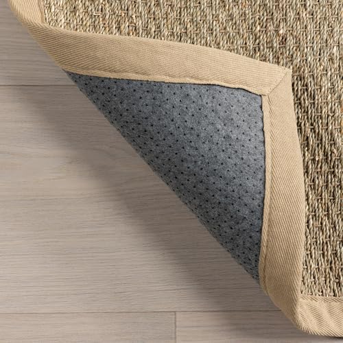nuLOOM Elijah Beige Bordered Power Loomed Area Rug, 3' x 5'