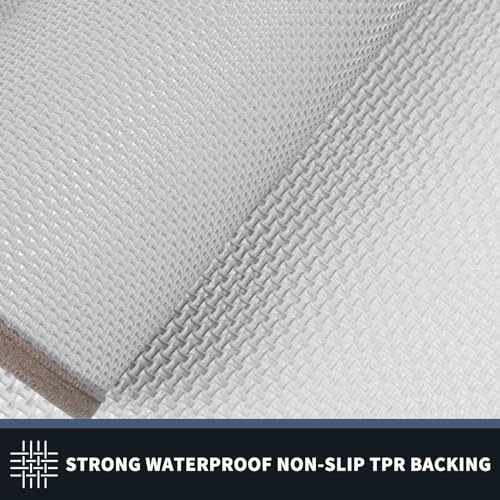PURRUGS Dirt Trapping Indoor Door Mat, 32" x 48", Beige & Grayi...