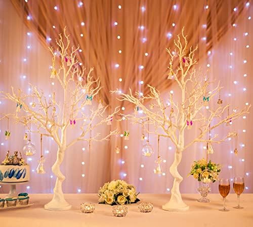 Sziqiqi White Artificial Trees for Wedding Party Decoration Fake Tree Indoor ...