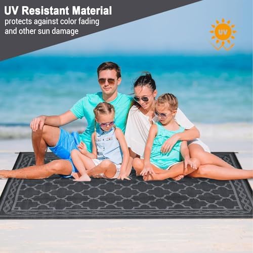 GarveeLife 10x20 Outdoor Rug Waterproof for Patio Decor, Foldable Reversible ...