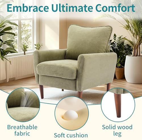 OLIXIS Comfy Accent Chair for Living Room Bedroom and Waiting Room