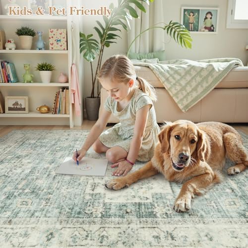 LIVEBOX Washable 2.5x8 Runner Rugs for Entryway Bathroom, Boho Kitchen Floor ...