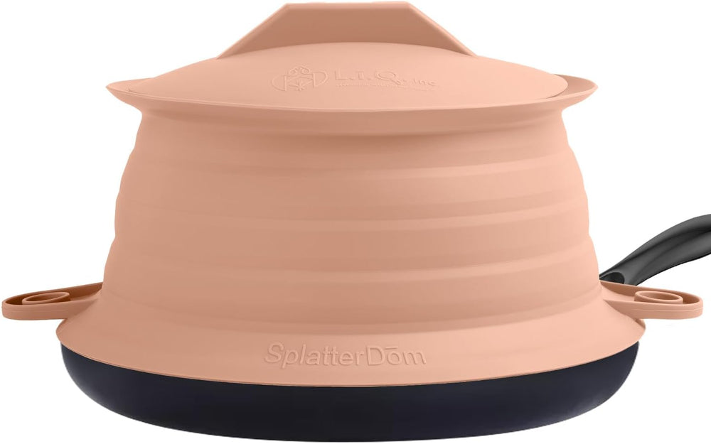 L.I.Q Silicone Splatter Guard – Fits 10 and 12 Inch Pots – Microwave Safe and