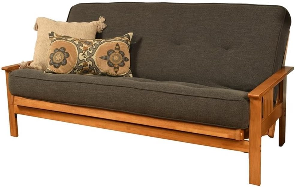 Kodiak Furniture Cotton/Foam Full-Size Futon 7" Mattress w/Charcoal Cove...