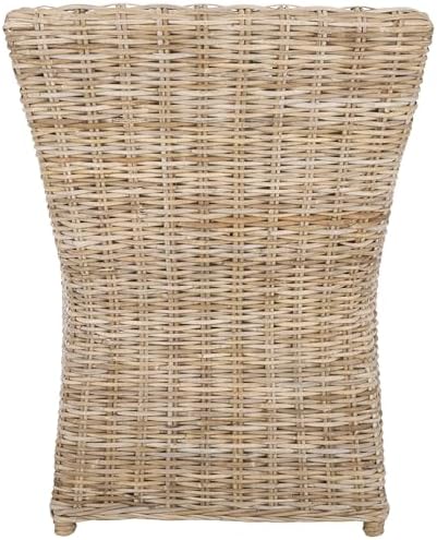 Safavieh Home Collection Ventura Brown and White Washed Arm Chair