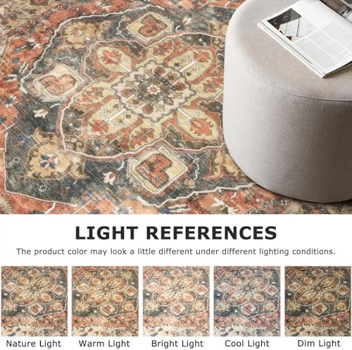 SIILOOM 2x6 Washable Runner Rug, Non Slip Soft Area Rug for Hallway Kitchen