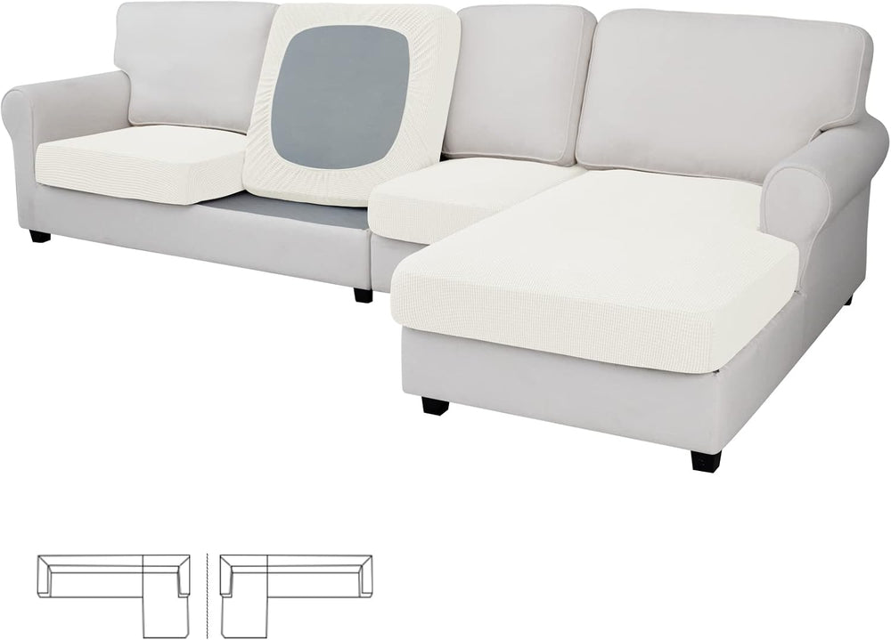 Easy-Going Stretch 4 Pieces Couch Cushion Covers